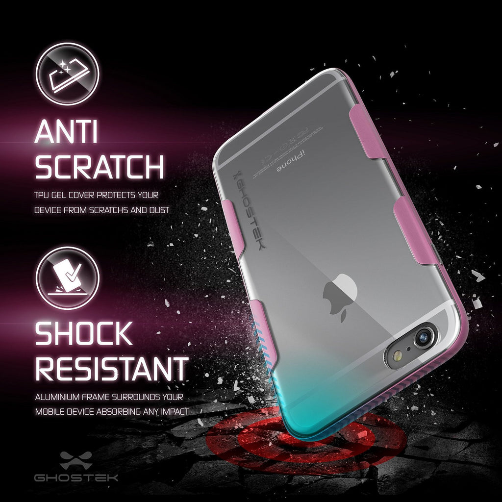 iPhone 6s Plus Case Pink Ghostek Cloak, Slim Protective Armor w/ Tempered Glass | Lifetime Warranty (Color in image: space grey)