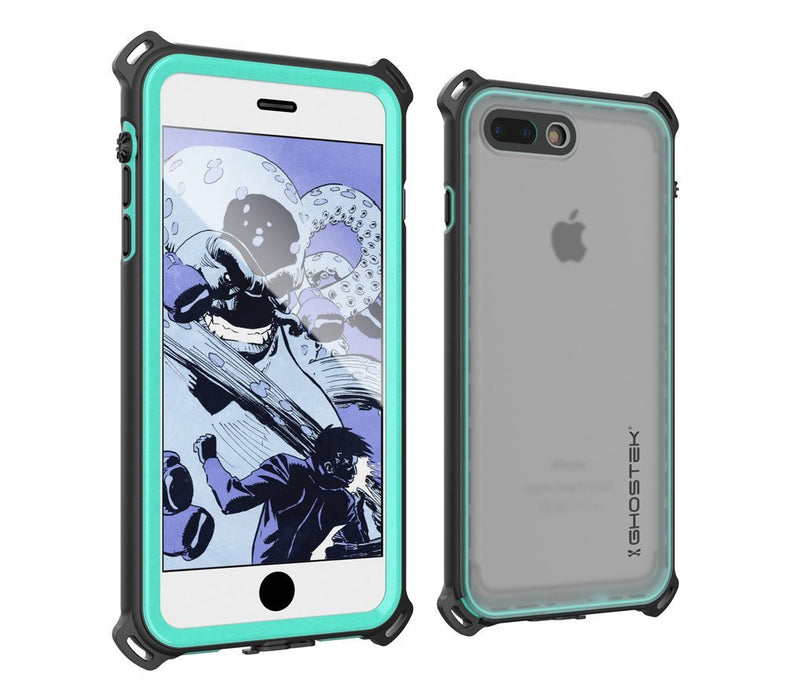 iPhone 7 Plus Waterproof Case, Ghostek Nautical Series for iPhone 7 Plus | Slim Underwater Protection | Adventure Duty | Swimming (Teal) (Color in image: Teal)