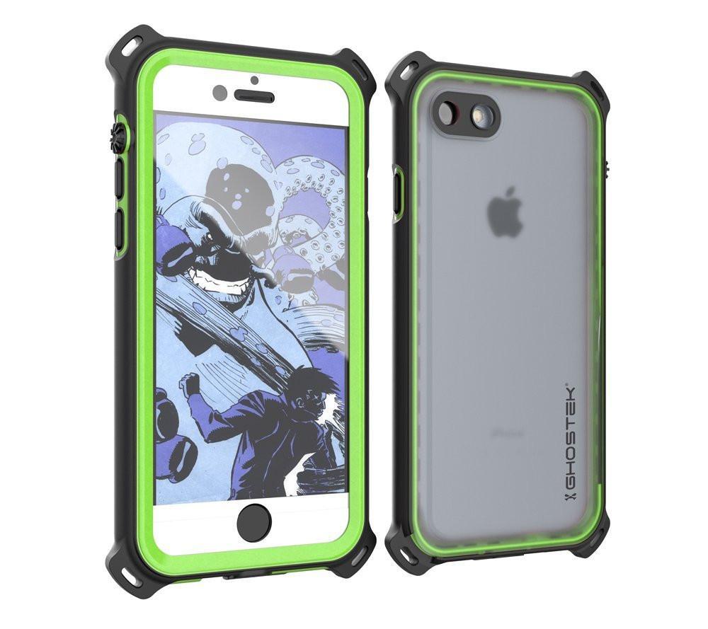 iPhone  8  Waterproof Case, Ghostek Nautical Series for iPhone  8  | Slim Underwater Protection| Adventure Duty | Ultra Fit | Swimming (Green) (Color in image: Green)