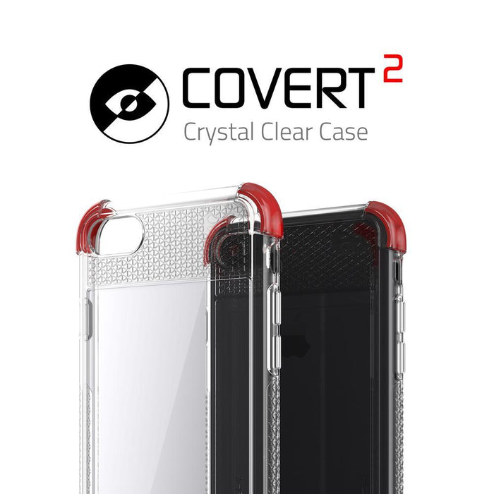iPhone  8 Case, Ghostek Covert 2 Series for iPhone  8 Protective Case [RED] (Color in image: Teal)