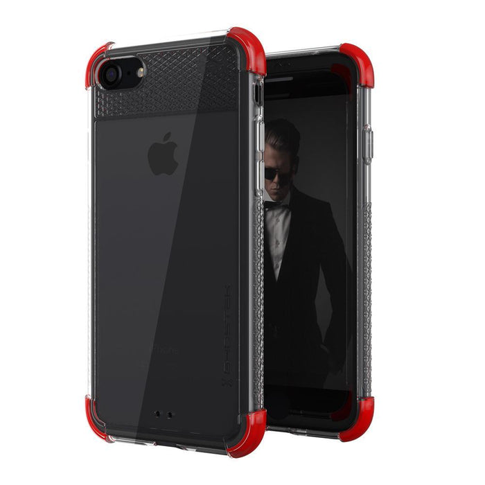 iPhone  8 Case, Ghostek Covert 2 Series for iPhone  8 Protective Case [RED] (Color in image: Red)