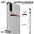 iPhone 8 Case, Ghostek Exec 2 Series for iPhone 8 Protective Wallet Case [SILVER] (Color in image: Red)
