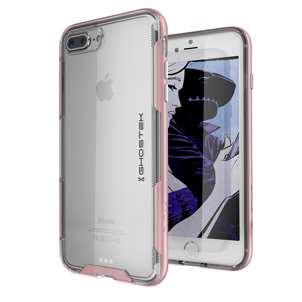 iPhone 8+ Plus Case, Ghostek Cloak 3 Series  for iPhone 8+ Plus  Case [ROSE PINK] (Color in image: Pink)
