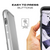 iPhone X Case / iPhone 10 Cover, Ghostek Cloak3 Premium Transparent Tough Rugged Bumper + Unique Diamond Grip Face ID Compatible | Gold (Color in image: Black)