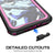 Ghostek Nautical Ultra Slim iPhone X Waterproof Case Fully Sealed Drop Resistant | Swimming Fishing Boating Snorkeling Jet Skiing Sailing Canoeing Kayaking Surfing Scuba Diving | Pink (Color in image: Red)