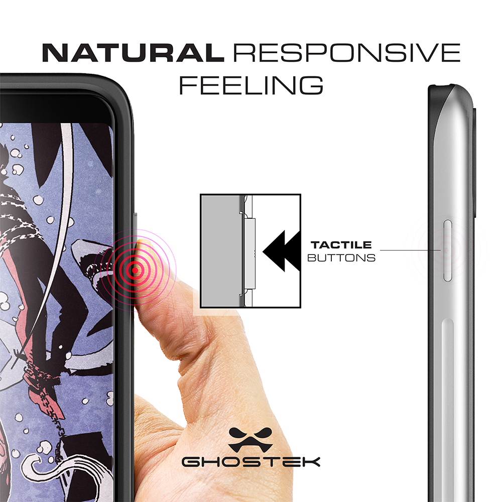 Galaxy Note 8, Ghostek Atomic Slim Galaxy Note 8 Case Shockproof Impact Hybrid Modern Design  | Black 