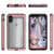iPhone X Case, Ghostek [Atomic Slim Series] Ultimate Drop Protection Clear Back | Modern Contemporary Design | Pink (Color in image: Black)