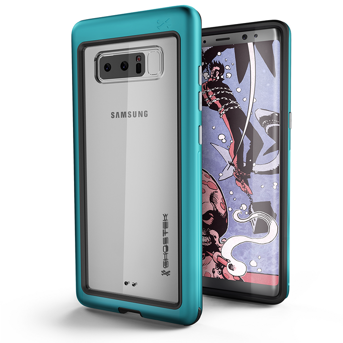 Galaxy Note 8, Ghostek Atomic Slim Galaxy Note 8 Case Shockproof Impact Hybrid Modern Design  | Teal (Color in image: Gold)