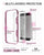 iPhone SE/5S/5 Case Ghostek® Cloak Pink Slim | Tempered Glass | Lifetime Warranty Exchange (Color in image: space grey)