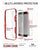 iPhone SE/5S/5 Case Ghostek® Cloak Red Slim | Tempered Glass | Lifetime Warranty Exchange (Color in image: gold)
