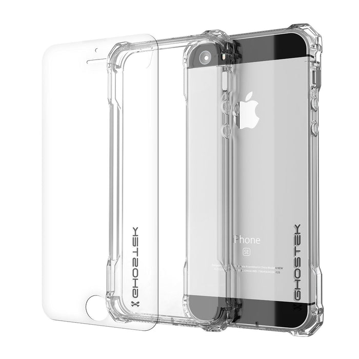iPhone SE Case, Ghostek® Covert Clear, Premium Impact Protective Armor | Lifetime Warranty Exchange (Color in image: clear)