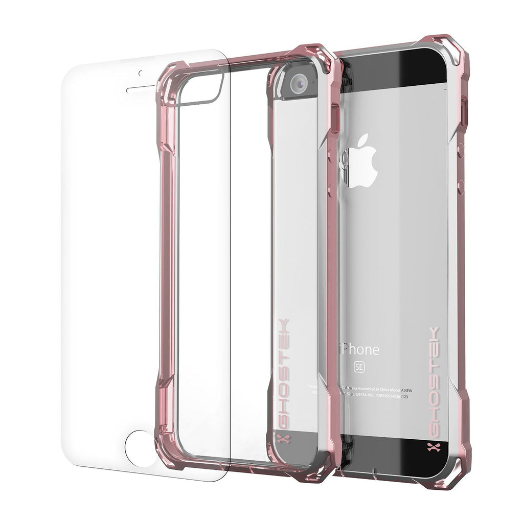 iPhone SE Case, Ghostek® Covert Pink, Premium Impact Protective Armor | Lifetime Warranty Exchange (Color in image: pink)