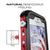 iPhone SE/5S/5 Waterproof Case, Ghostek® Atomic 3.0 Black Series | Underwater | Touch-ID (Color in image: Red)