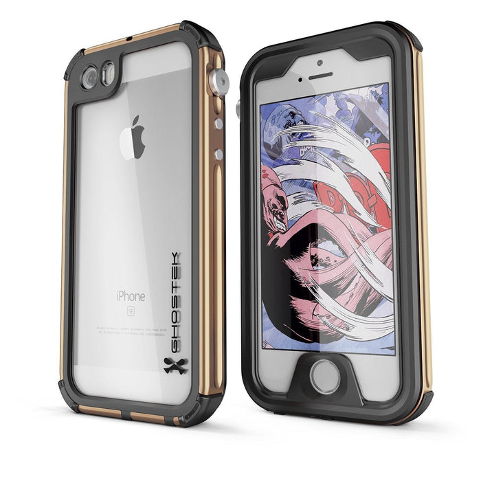 iPhone 8 Waterproof Case, Ghostek® Atomic 3.0 Gold Series (Color in image: Gold)