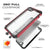 iPhone 7 Waterproof Case, Ghostek® Atomic 3.0 Red Series | Underwater | Touch-ID (Color in image: Pink)