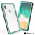 iPhone X Case, PUNKCase [CRYSTAL SERIES] Protective IP68 Certified Cover W/ Attached Screen Protector [TEAL] (Color in image: Light Green)