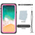 iPhone XS Max Waterproof Case, Punkcase [Extreme Series] Armor Cover W/ Built In Screen Protector [Pink] (Color in image: Clear)