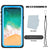 iPhone XS Max Waterproof Case, Punkcase [Extreme Series] Armor Cover W/ Built In Screen Protector [Light Blue] (Color in image: White)