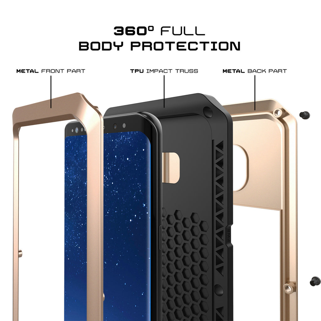 360° FULL BODY PROTECTION METAL FRONT PART TPU IMPACT TRUSS METAL BACK PART (Color in image: silver)