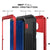 Galaxy Note 8  Case, PUNKcase Metallic Red Shockproof  Slim Metal Armor Case (Color in image: silver)