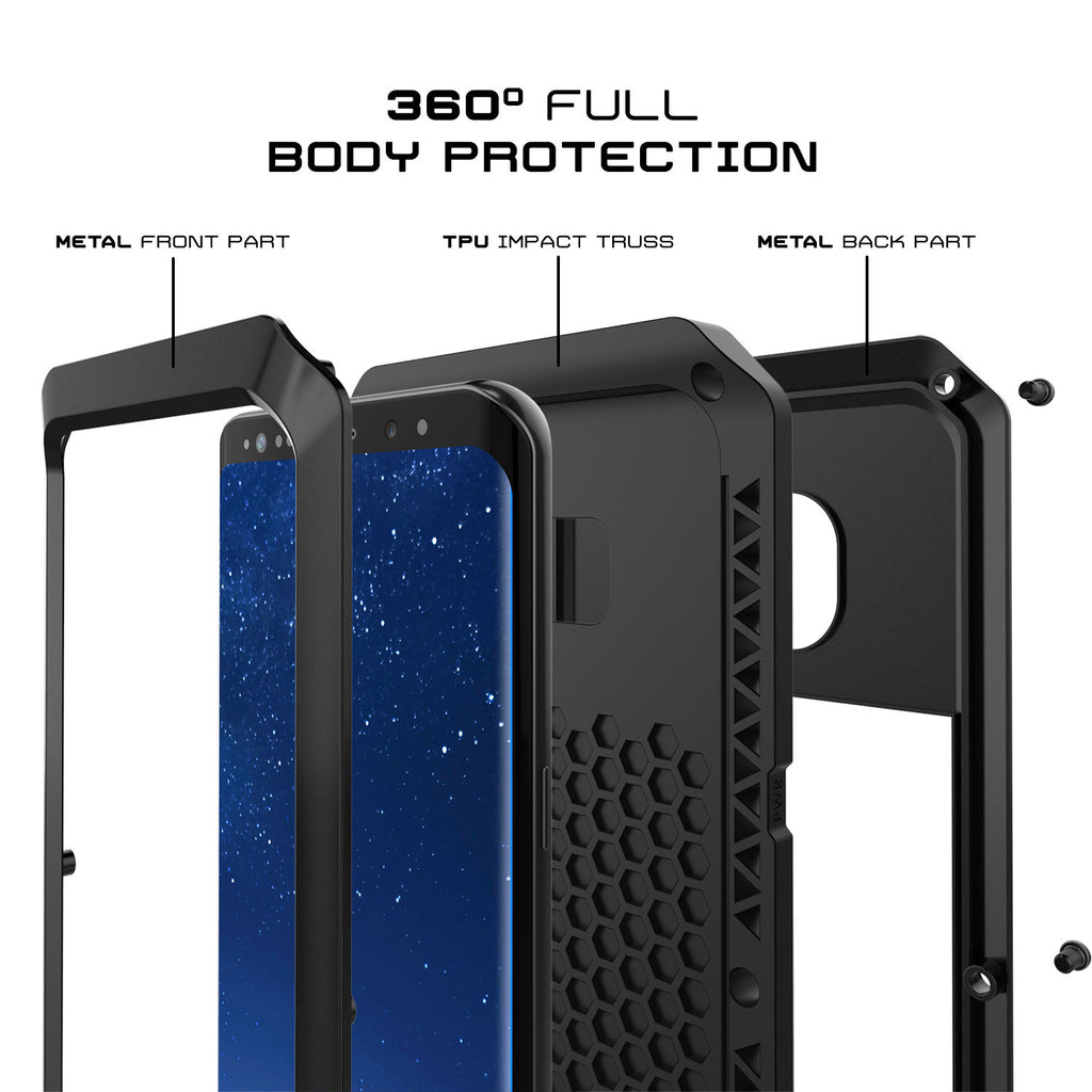 360° FULL BODY PROTECTION METAL FRONT PART TPU IMPACT TRUSS METAL BACK PART (Color in image: gold)