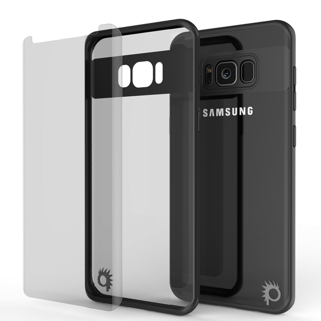 Galaxy S8 Plus Case, Punkcase [MASK Series] [BLACK] Full Body Hybrid Dual Layer TPU Cover W/ Protective PUNKSHIELD Screen Protector (Color in image: white)