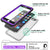 iPhone 6+/6S+ Plus Waterproof Case, PUNKcase CRYSTAL Purple W/ Attached Screen Protector | Warranty (Color in image: teal)