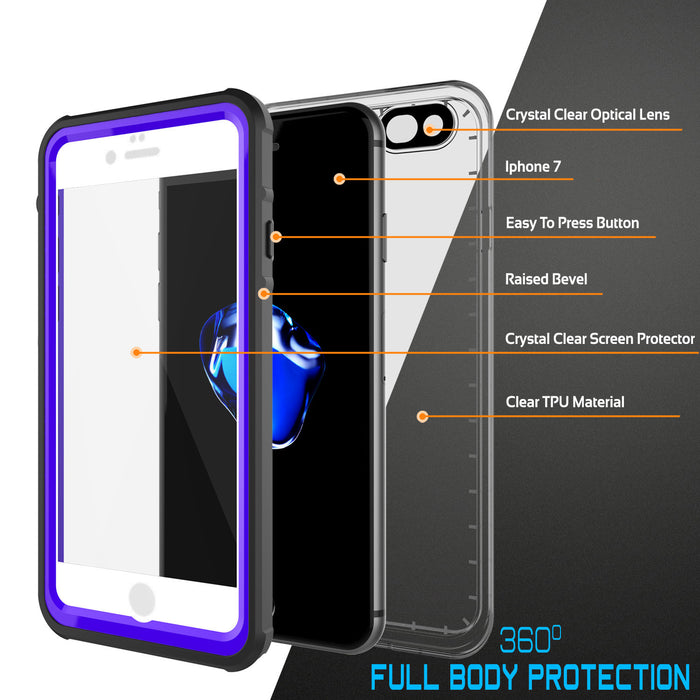 Easy To Press Button Raised Bevel Crystal Clear Screen Protector Clear TPU Material 360° FULL BODY PROTECTION (Color in image: Teal)