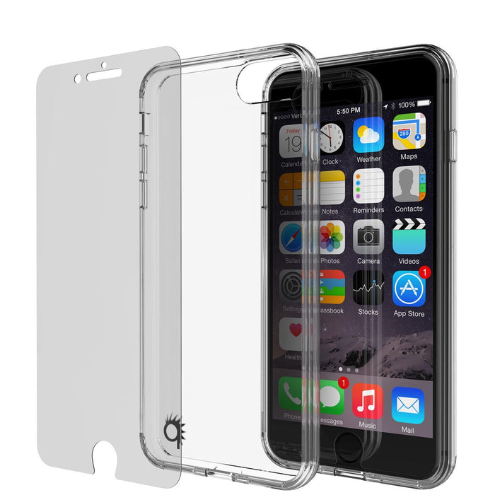 iPhone 8+ Plus Case Punkcase® LUCID 2.0 Clear Series Series w/ SHIELD Screen Protector | Ultra Fit (Color in image: black)