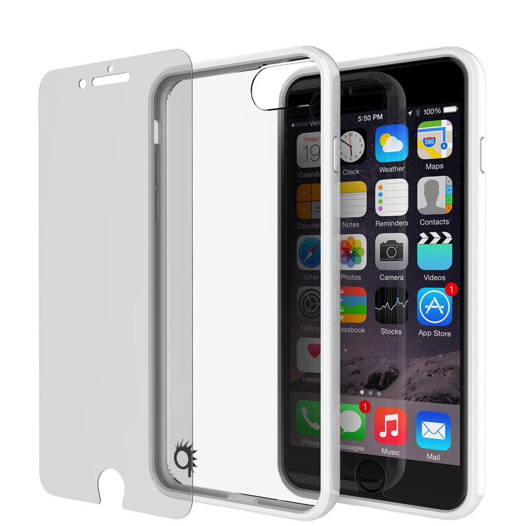 iPhone 8+ Plus Case Punkcase® LUCID 2.0 White Series w/ PUNK SHIELD Screen Protector | Ultra Fit (Color in image: clear)