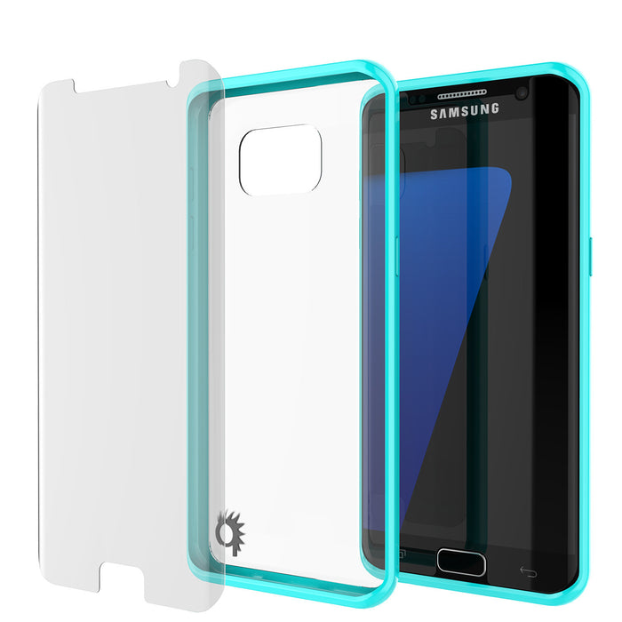 S7 Edge Case Punkcase® LUCID 2.0 Teal Series w/ PUNK SHIELD Screen Protector | Ultra Fit (Color in image: teal)