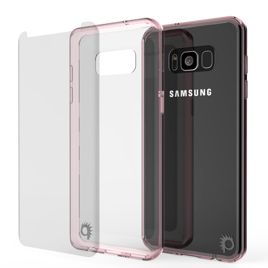 S8 Plus Case Punkcase® LUCID 2.0 Crystal Pink Series w/ PUNK SHIELD Screen Protector | Ultra Fit (Color in image: purple)