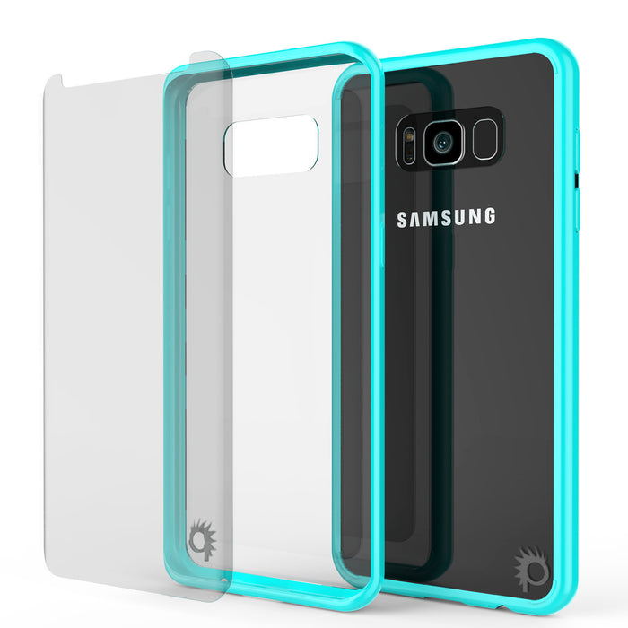 S8 Case Punkcase® LUCID 2.0 Teal Series w/ PUNK SHIELD Screen Protector | Ultra Fit (Color in image: clear)