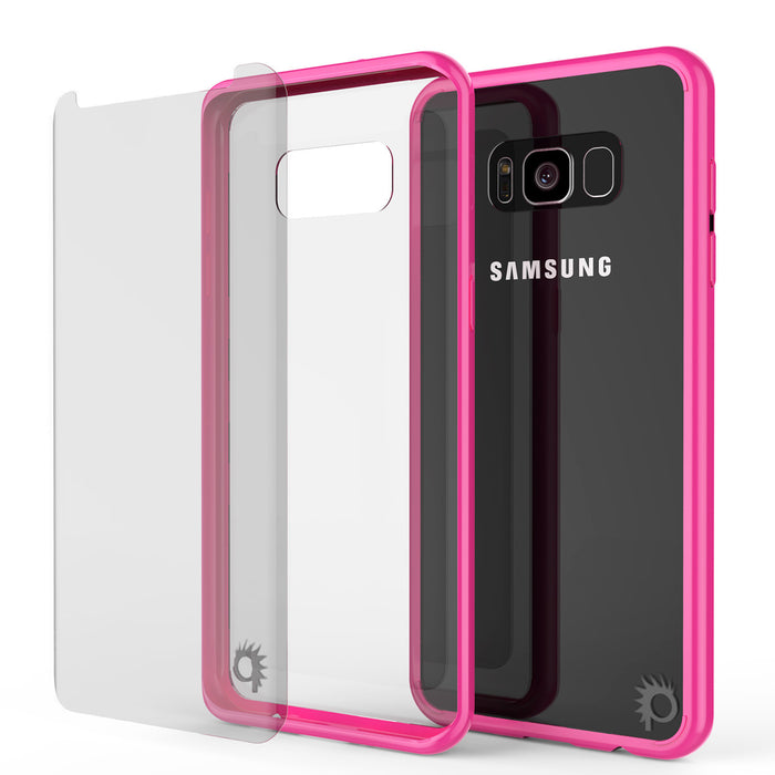 S8 Case Punkcase® LUCID 2.0 Pink Series w/ PUNK SHIELD Screen Protector | Ultra Fit (Color in image: black)