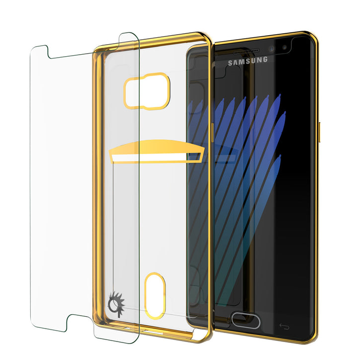Galaxy Note 7 Case, PUNKCASE® LUCID Gold Series | Card Slot | SHIELD Screen Protector | Ultra fit (Color in image: Gold)