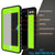 iPhone 7+ Plus Waterproof IP68 Case, Punkcase [Light Green] [StudStar Series] [Slim Fit] [Dirtproof] (Color in image: black)