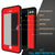 iPhone 7+ Plus Waterproof IP68 Case, Punkcase [Red] [StudStar Series] [Slim Fit] [Dirtproof] (Color in image: white)