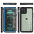 iPhone 13  Waterproof Case, Punkcase [Extreme Series] Armor Cover W/ Built In Screen Protector [Light Blue] (Color in image: Red)