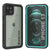 iPhone 13  Waterproof Case, Punkcase [Extreme Series] Armor Cover W/ Built In Screen Protector [Teal] (Color in image: Teal)