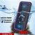 iPhone 13 Pro  Waterproof Case, Punkcase [Extreme Series] Armor Cover W/ Built In Screen Protector [Purple] (Color in image: Light Blue)