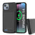 iPhone 14 Battery Case, PunkJuice 4800mAH Fast Charging Power Bank W/ Screen Protector | [Black] (Color in image: black)