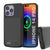 iPhone 14 Pro Battery Case, PunkJuice 4800mAH Fast Charging Power Bank W/ Screen Protector | [Black] (Color in image: black)