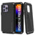 iPhone 14 Pro Max Metal Case, Heavy Duty Military Grade Armor Cover [shock proof] Full Body Hard [Black]