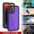 iPhone 14 Pro Max Waterproof IP68 Case, Punkcase [Purple] [StudStar Series] [Slim Fit] [Dirtproof]