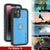 iPhone 14 Waterproof IP68 Case, Punkcase [Light blue] [StudStar Series] [Slim Fit] [Dirtproof]