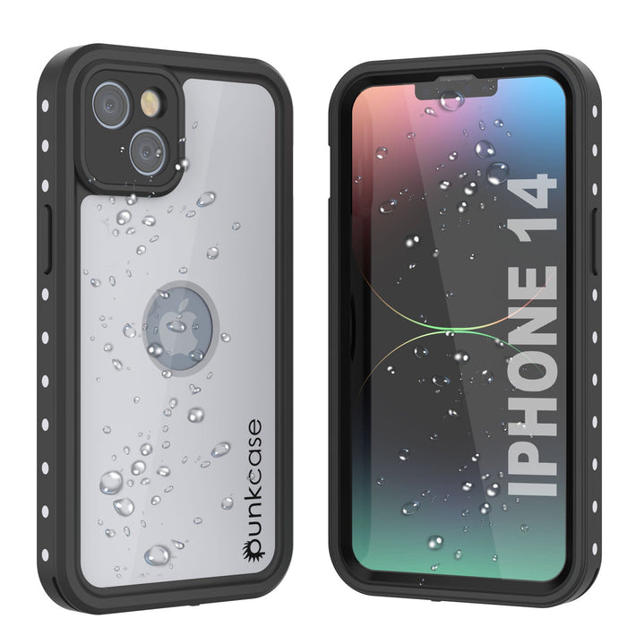 iPhone 14 Waterproof IP68 Case, Punkcase [White] [StudStar Series] [Slim Fit] [Dirtproof]