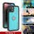 iPhone 14 Waterproof IP68 Case, Punkcase [Teal] [StudStar Series] [Slim Fit]