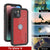 iPhone 14 Waterproof IP68 Case, Punkcase [Red] [StudStar Series] [Slim Fit]