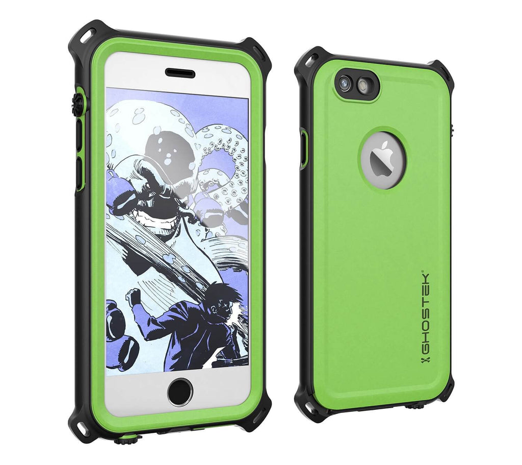 iPhone 6S/6 Waterproof Case, Ghostek® Nautical Green Series| Underwater | Aluminum Frame | Ultra Fit (Color in image: Green)