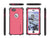 iPhone 6S/6 Waterproof Case, Ghostek® Nautical Pink Series| Underwater | Aluminum Frame | Ultra Fit (Color in image: Black)